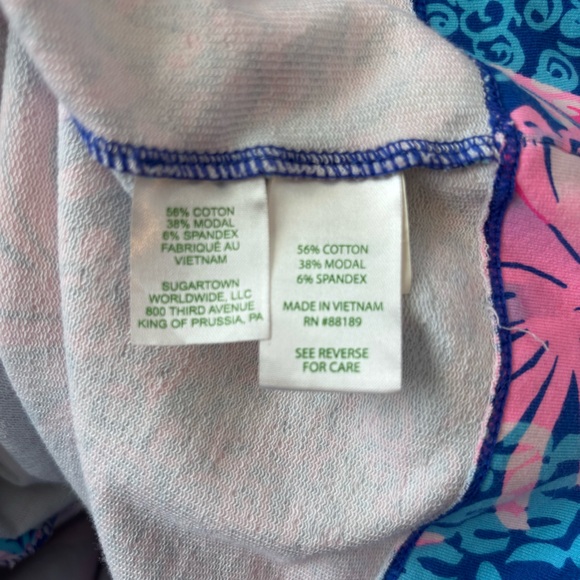 Lilly Pulitzer Skipper Dress in the Borealis Blue Tropic Down Low Print size XL - Picture 11 of 13